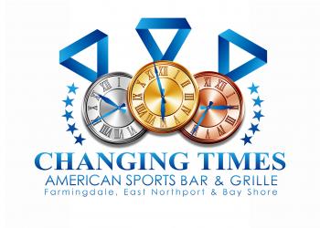 Logo Design entry 765131 submitted by shefkire to the Logo Design for Changing Times American Sports Bar & Grille run by rachel2010b