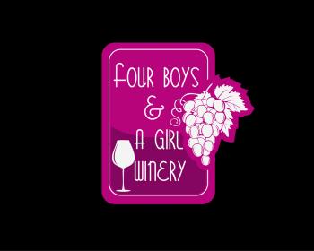 Logo Design entry 769202 submitted by akhil to the Logo Design for Four boys and a girl winery run by aguillette