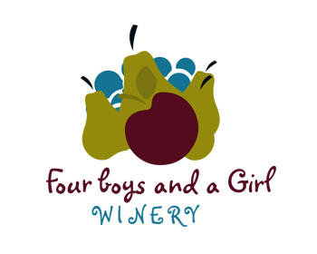 Logo Design entry 769215 submitted by CharlieBrown to the Logo Design for Four boys and a girl winery run by aguillette
