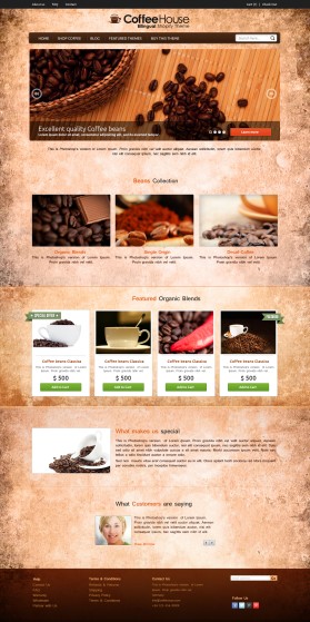 Web Design entry 775093 submitted by wirepaper to the Web Design for Coffe House run by tritta65