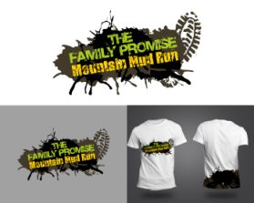 Logo Design entry 778926 submitted by cryss17 to the Logo Design for The Family Promise Mountain Mud Run run by The Wiles Group, Inc.