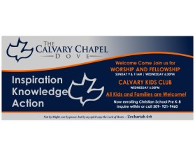 Banner Ad Design entry 779227 submitted by Magmion to the Banner Ad Design for www.calvaryspokanevalley.org run by SIC2013
