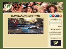 Web Design Entry 817705 submitted by Adam to the contest for Human Awareness Institute run by katm