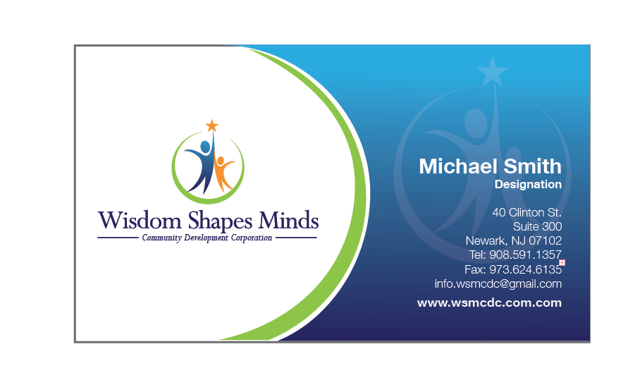 Business Card & Stationery Design entry 804513 submitted by creativepowertouch to the Business Card & Stationery Design for www.wsmcdc.com run by wisdomshapesminds