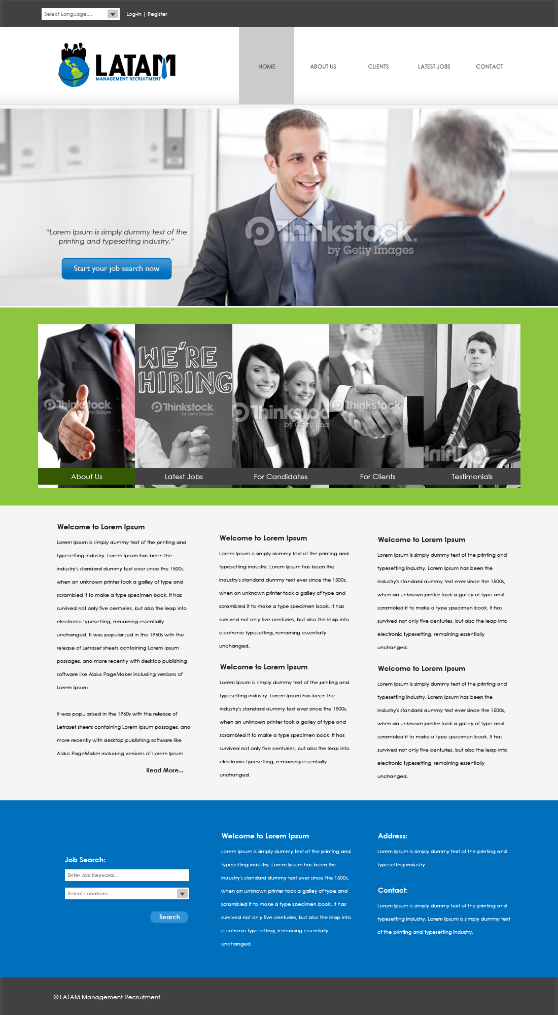 Web Design entry 816062 submitted by nickolodeon24 to the Web Design for LATAM Management Recruitment run by cmcons