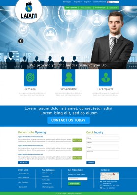 Web Design entry 816088 submitted by Recondigitalamerica to the Web Design for LATAM Management Recruitment run by cmcons