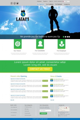 Web Design entry 816089 submitted by nerdcreatives to the Web Design for LATAM Management Recruitment run by cmcons