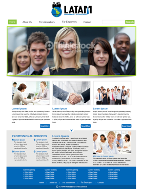 Web Design entry 816093 submitted by pixela to the Web Design for LATAM Management Recruitment run by cmcons