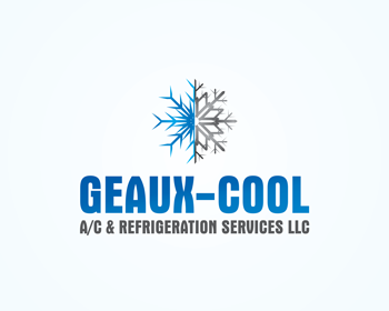 Logo Design entry 817430 submitted by jesusvictorpriya@gmail.com to the Logo Design for GEAUX-COOL A/C & REFRIGERATION SERVICES  LLC run by joebozie3