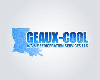Logo Design entry 817417 submitted by mojmartin to the Logo Design for GEAUX-COOL A/C & REFRIGERATION SERVICES  LLC run by joebozie3