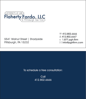 Business Card & Stationery Design Entry 858977 submitted by jeeva to the contest for Flaherty Fardo, LLC run by noahpaulfardo