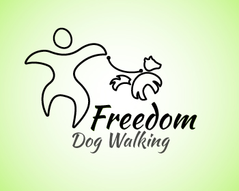 Logo Design entry 836395 submitted by d_panayotov to the Logo Design for Freedom Dog Walking run by buckeyeheel@yahoo.com