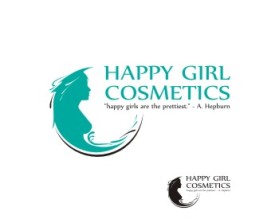 Logo Design entry 846227 submitted by dsdezign to the Logo Design for Happy Girl Cosmetics run by blueswank