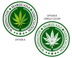 Logo Design entry 854283 submitted by FactoryMinion to the Logo Design for Washington Marijuana Association run by cannabroker