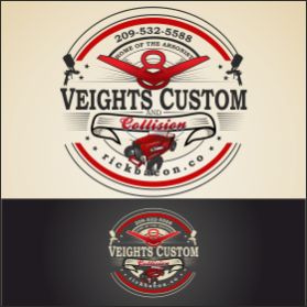 Logo Design Entry 859694 submitted by joa to the contest for Veights custom and collision run by gipse42