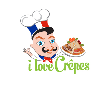 Logo Design entry 871744 submitted by beekitty7 to the Logo Design for I love Crêpes run by hehehe1