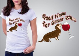T-Shirt Design Entry 874042 submitted by ponanx to the contest for Dachshund Delights run by DoxiD