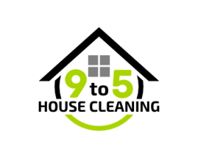 Logo Design entry 875652 submitted by bluewhale to the Logo Design for 9 to 5 House Cleaning run by WallsINC