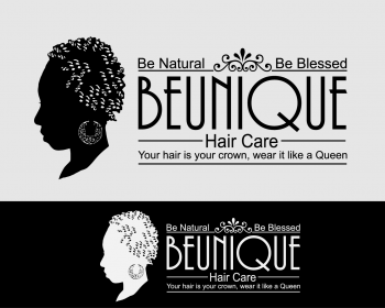 Logo Design entry 876020 submitted by "SaMantHa" to the Logo Design for BeUNIQUE Hair Care run by rajib1981