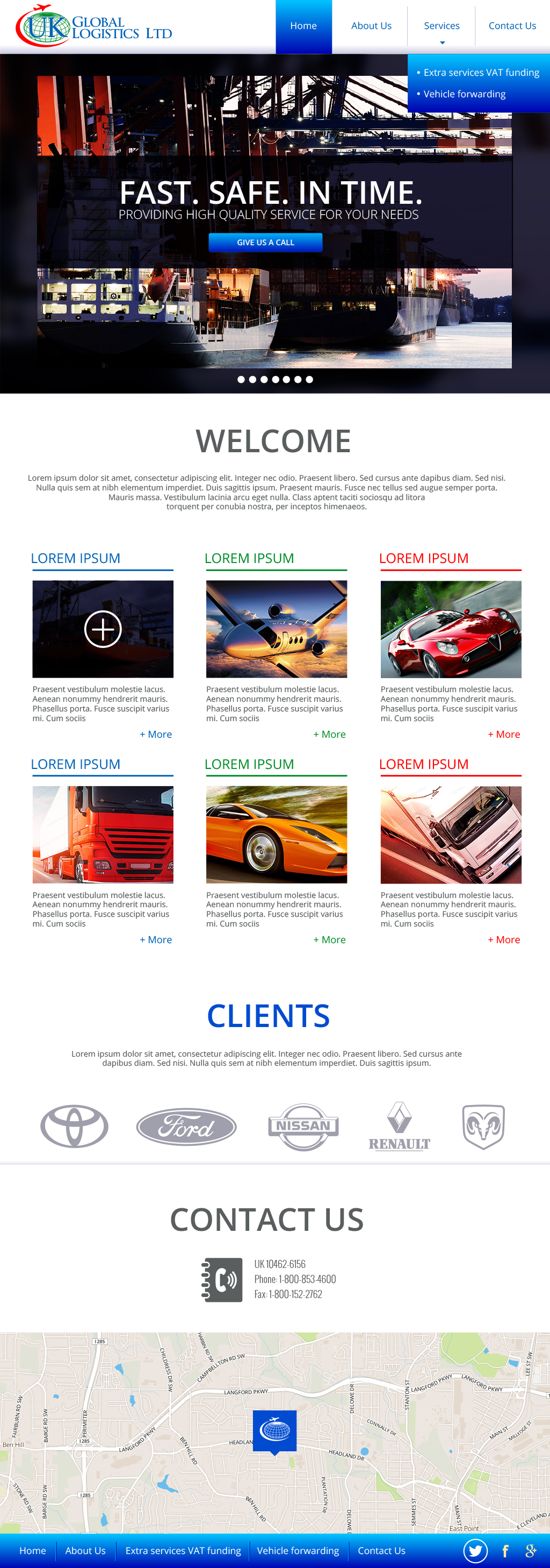 Web Design entry 876559 submitted by eniuvo to the Web Design for UK GLOBAL LOGISTICS LTD run by ukglobal
