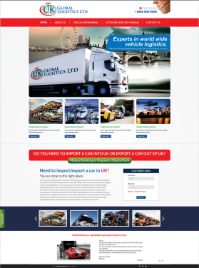Web Design entry 876580 submitted by lurth to the Web Design for UK GLOBAL LOGISTICS LTD run by ukglobal