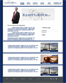 Web Design entry 881392 submitted by webwinner to the Web Design for Elliott & Ritch LLP run by jritch