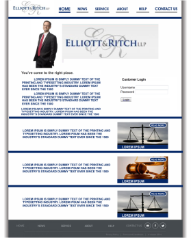Web Design entry 881393 submitted by webwinner to the Web Design for Elliott & Ritch LLP run by jritch