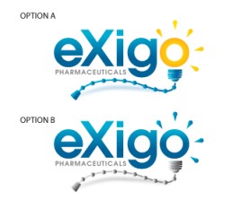 Logo Design entry 897343 submitted by King Nothing to the Logo Design for eXigo Pharmaceuticals run by khunt29642
