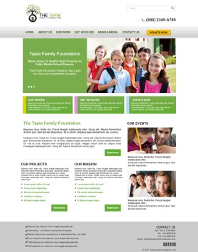 Web Design Entry 899320 submitted by janlord to the contest for TapiaFamilyFoundation run by ltapia