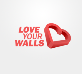 Logo Design Entry 902044 submitted by shakala1 to the contest for Love your Walls run by WallsINC