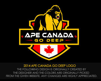 Logo Design entry 903836 submitted by JMTech to the Logo Design for Apevibro.com    APE CANADA run by ColingAPE