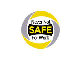 Logo Design entry 905985 submitted by cclia to the Logo Design for Never Not Safe For Work run by bsloan