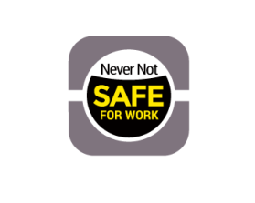 Logo Design entry 905998 submitted by basicses to the Logo Design for Never Not Safe For Work run by bsloan