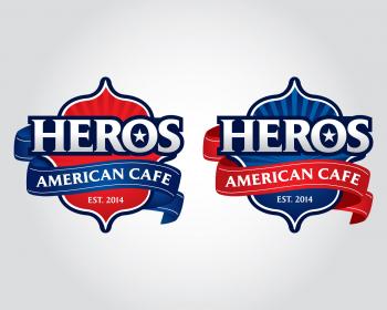 Logo Design entry 922998 submitted by bocaj.ecyoj to the Logo Design for Heros American Cafe run by superjack0827