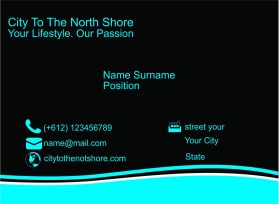 Business Card & Stationery Design Entry 967938 submitted by iw4n to the contest for CityToTheNorthShore.com run by vince12