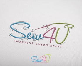 Logo Design Entry 944239 submitted by ahillonis to the contest for Sew 4 U Machine Embroidery  run by Kristinnicole55