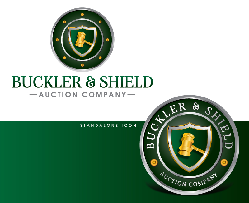 Logo Design entry 949814 submitted by FactoryMinion to the Logo Design for Buckler & Shield Auction Company LLC run by timothyjewell