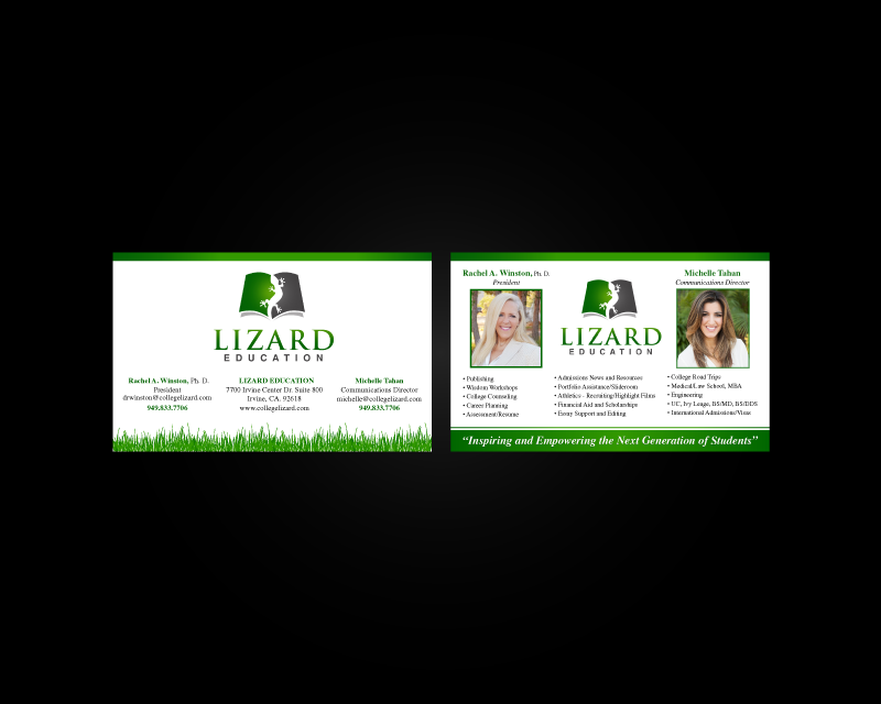 Business Card & Stationery Design entry 954333 submitted by dsdezign to the Business Card & Stationery Design for Lizard Education run by michelletahan