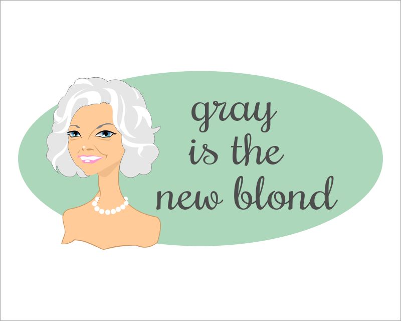 Logo Design entry 963199 submitted by RoyalSealDesign to the Logo Design for grayisthenewblond.com. Website is not operational yet. run by lisacrouse