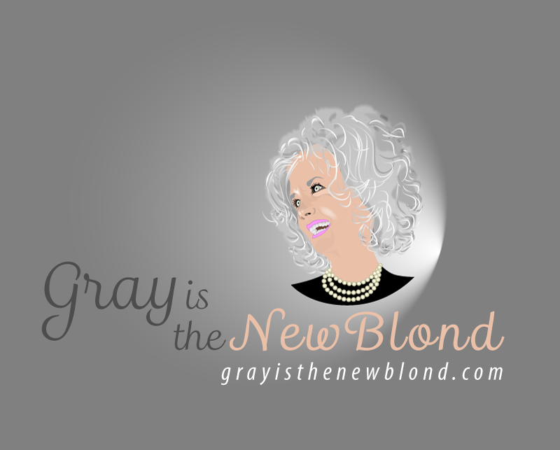 Logo Design entry 963151 submitted by Coral to the Logo Design for grayisthenewblond.com. Website is not operational yet. run by lisacrouse