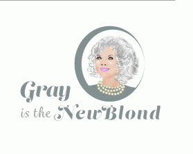 Logo Design entry 963190 submitted by Coral to the Logo Design for grayisthenewblond.com. Website is not operational yet. run by lisacrouse
