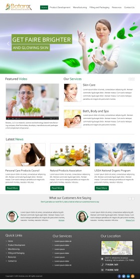 Web Design entry 975739 submitted by TrueDesigns to the Web Design for Botanx, LLC run by botanxllc