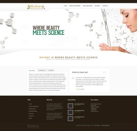 Web Design entry 975742 submitted by Papertub to the Web Design for Botanx, LLC run by botanxllc