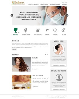 Web Design entry 975746 submitted by jayganesh to the Web Design for Botanx, LLC run by botanxllc