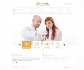 Web Design Entry 1034896 submitted by wirepaper to the contest for Botanx, LLC run by botanxllc