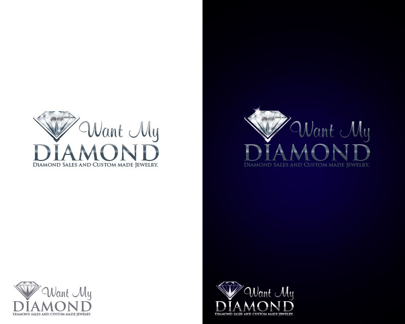 Logo Design entry 975906 submitted by Tart to the Logo Design for Want My Diamond run by wantmydiamond