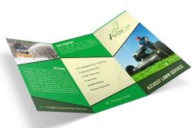 Brochure Design Entry 978725 submitted by webwinner to the contest for AccuCut Lawn Services run by AccuCut