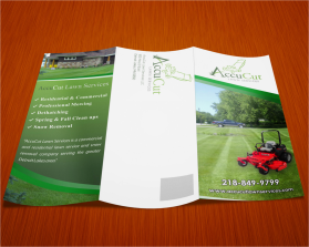 Brochure Design entry 978729 submitted by lurth to the Brochure Design for AccuCut Lawn Services run by AccuCut