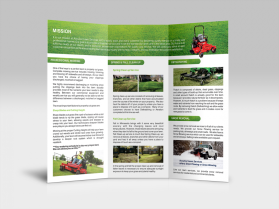 Brochure Design entry 978743 submitted by k9ideas to the Brochure Design for AccuCut Lawn Services run by AccuCut