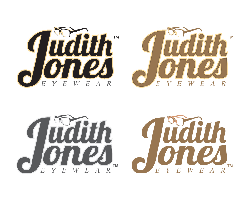 Logo Design entry 978985 submitted by FactoryMinion to the Logo Design for Judith Jones Eyewear run by lareadingglasses